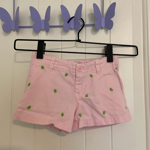 EUC | POLO Ralph Lauren girl’s classic chino pale pink turtle patterned shorts 4 - Picture 1 of 7